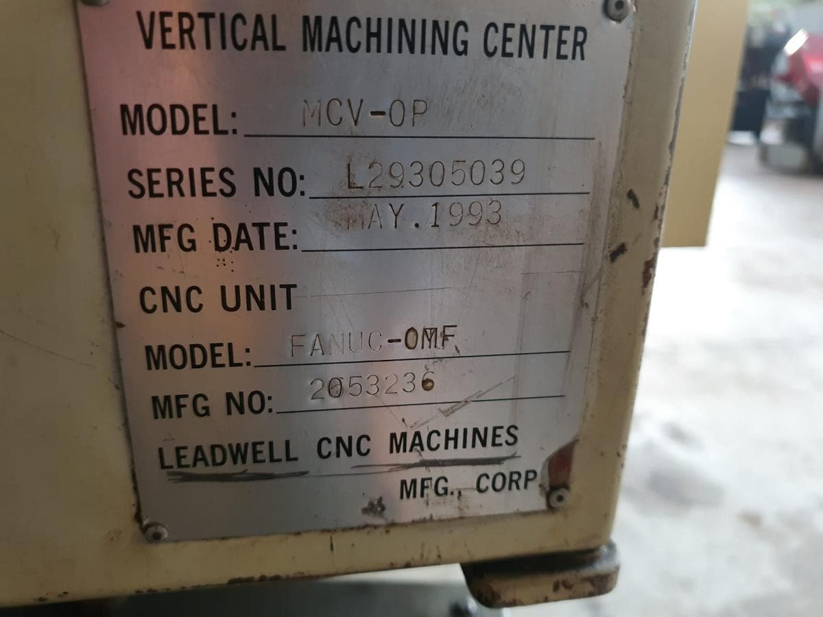 CNC Leadwell MCV OP — imagen 3