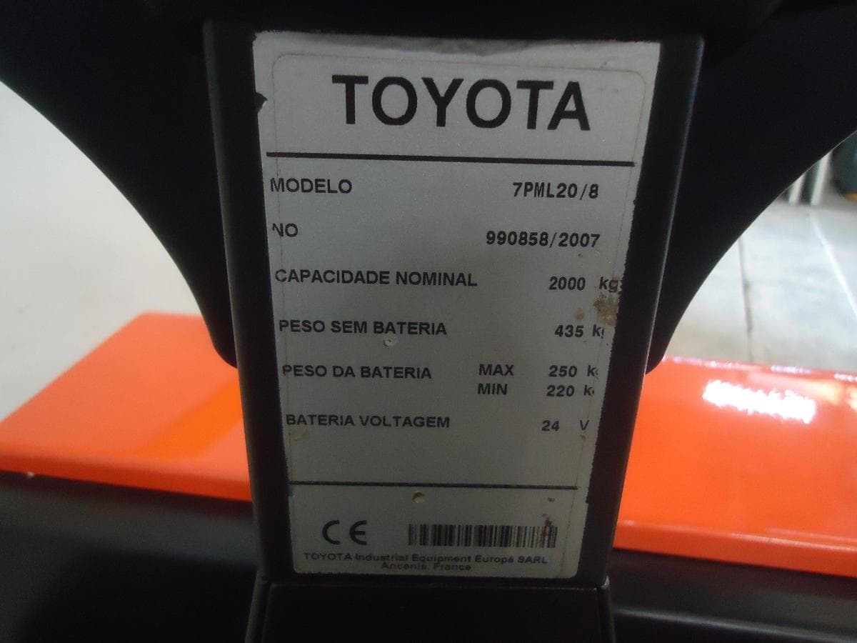 Porta paletes Toyota 7PML20/8 — imagem 8
