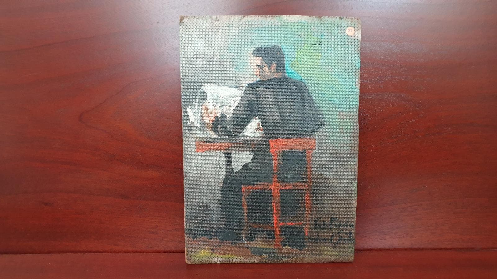 Quadro Homem Sentado — imagem 1