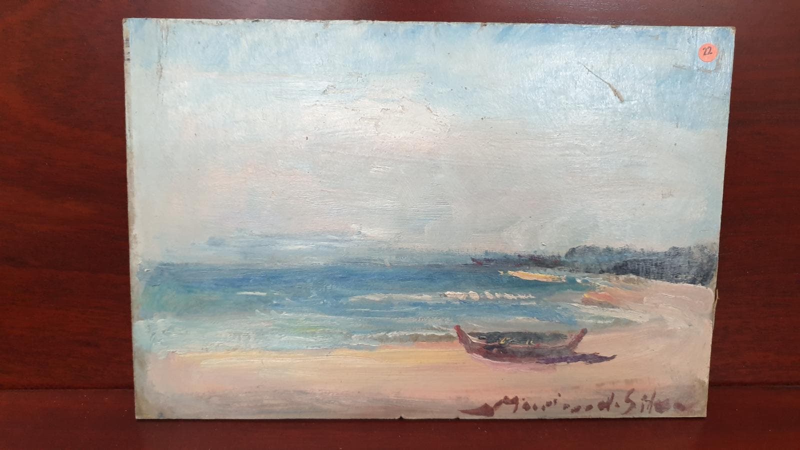 Quadro Areal com Barco — imagem 1