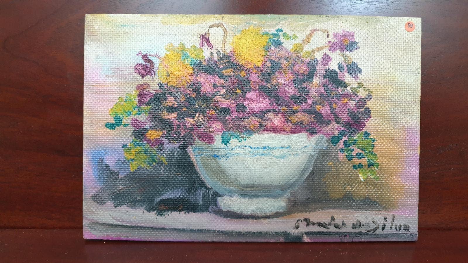 Quadro Taça com Flores — imagem 1