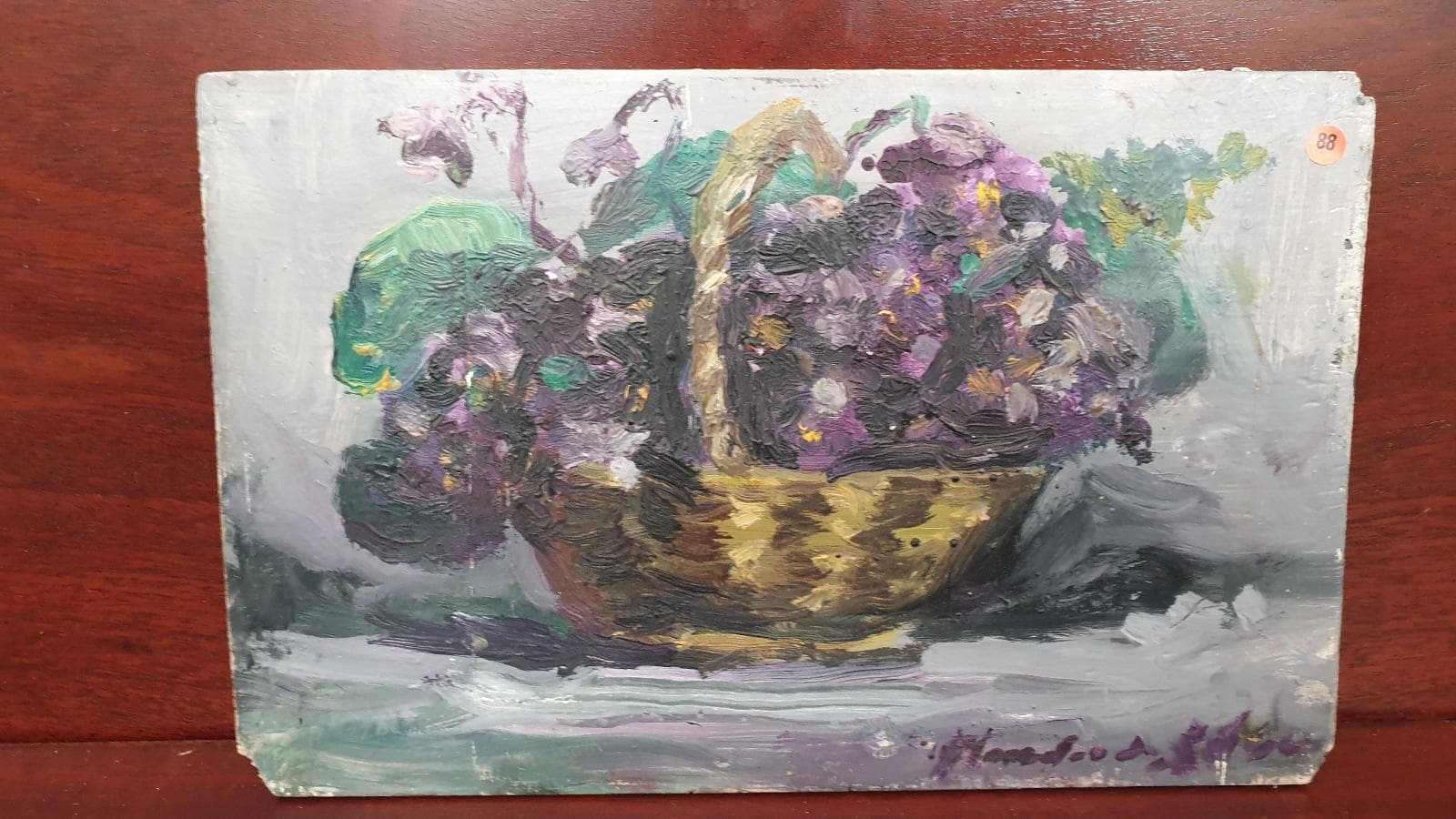 Quadro Cesto com Flores — imagem 1