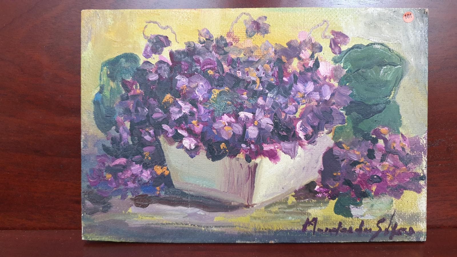 Quadro Cesto com Flores — imagem 1