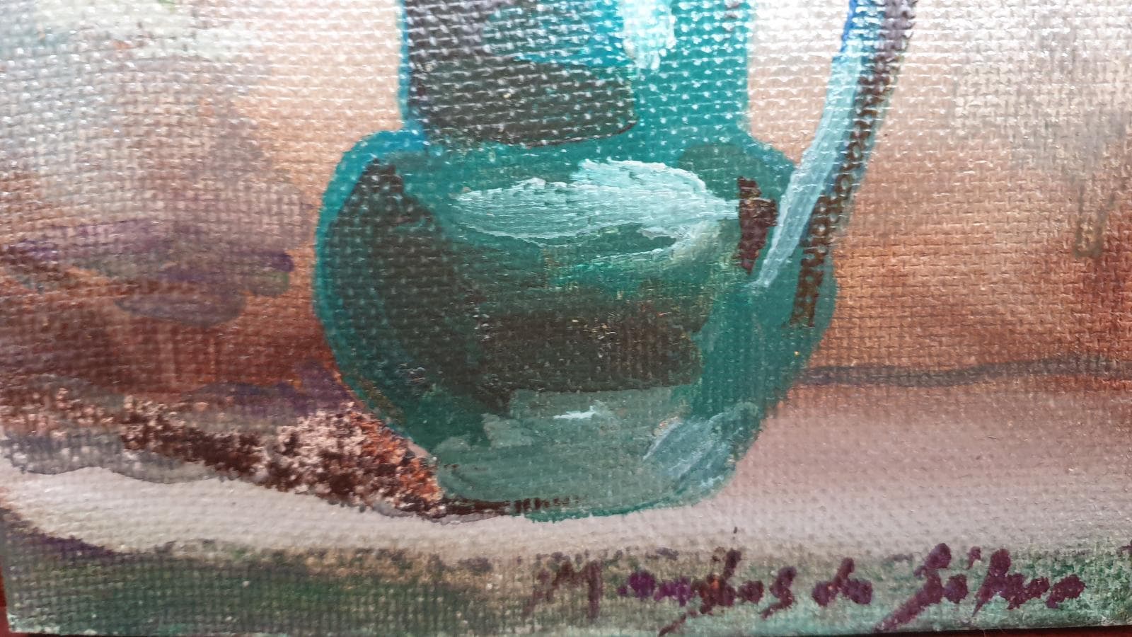 Cuadro de taza con flores — imagen 3