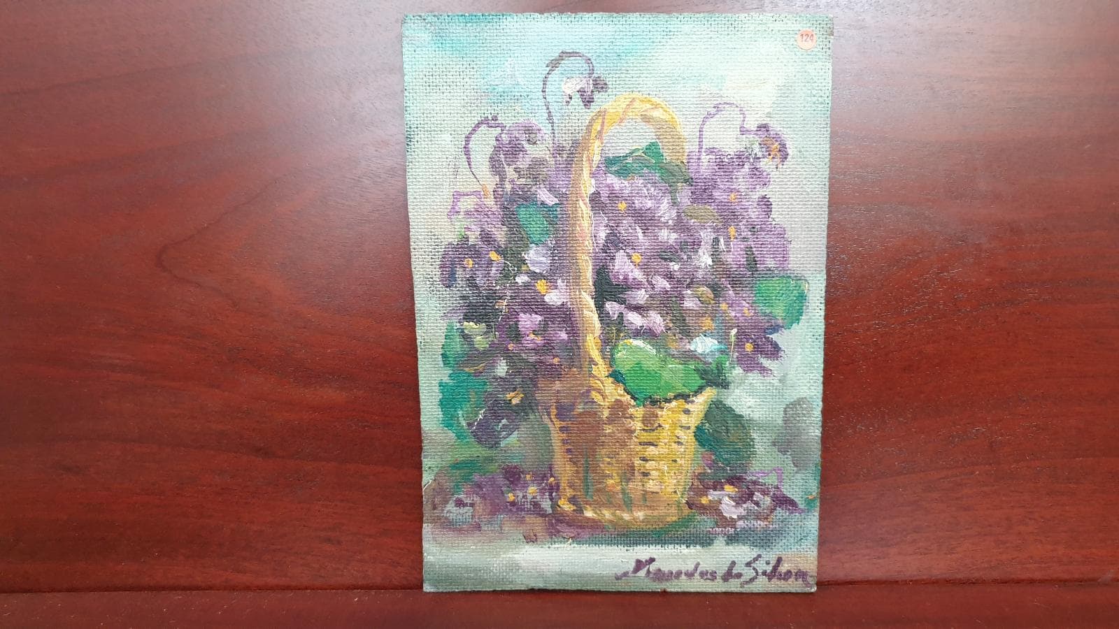 Quadro Cesto com Flores — imagem 1