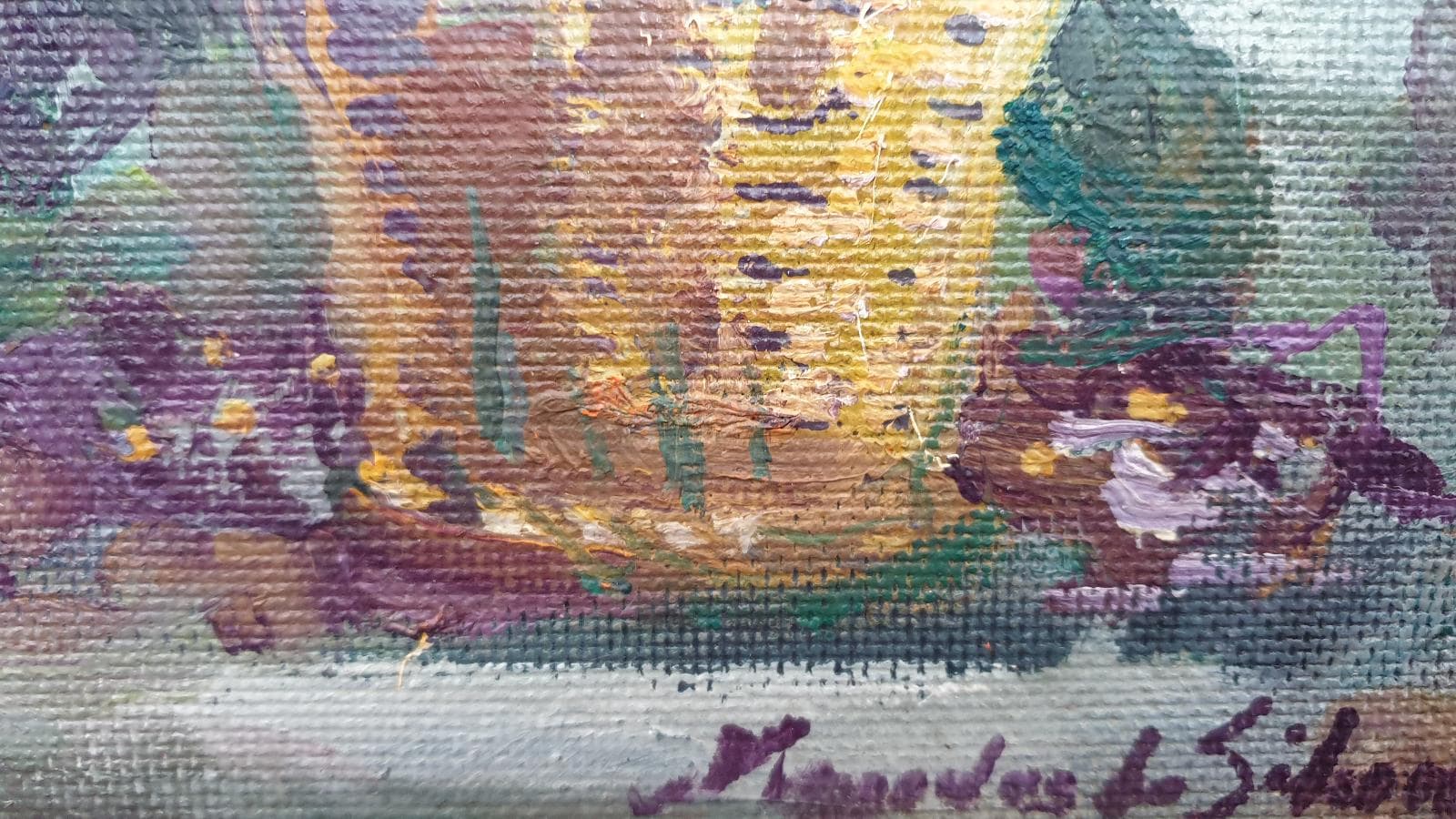 Quadro Cesto com Flores — imagem 2