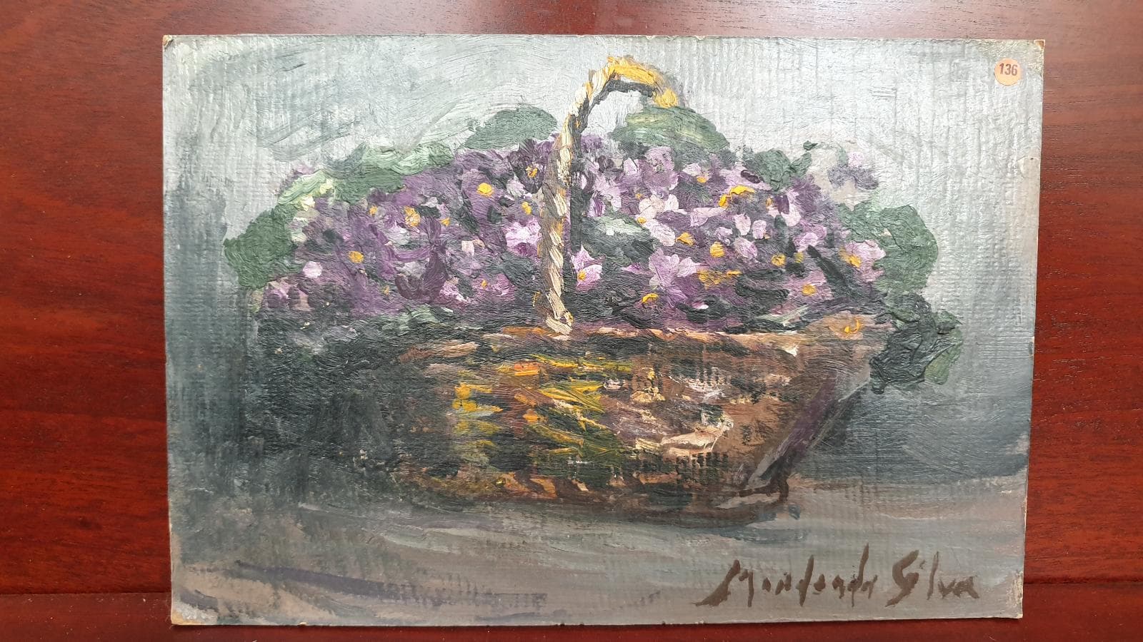 Quadro Cesto com Flores — imagen 1