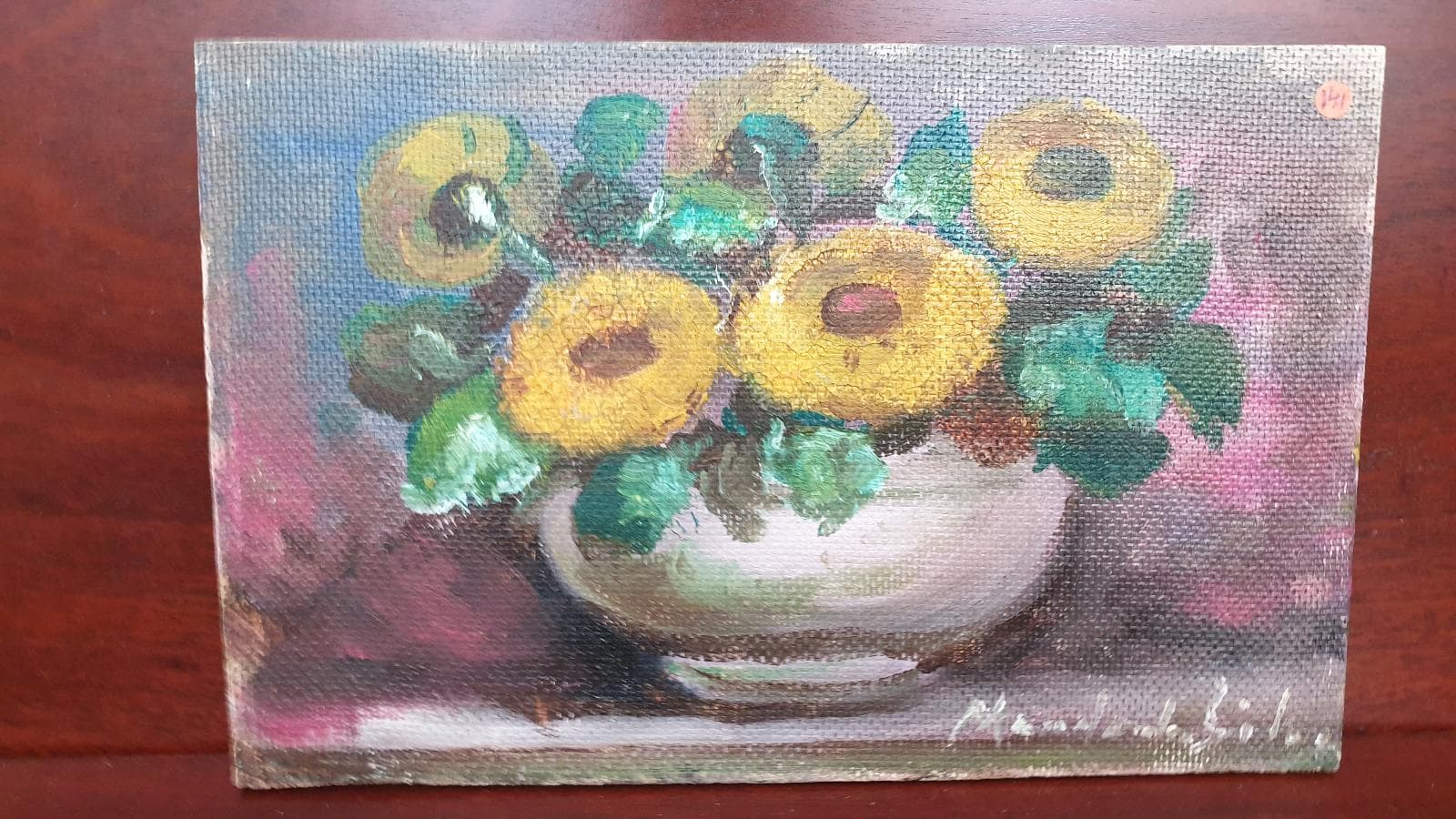 Cuadro de jarrón con flores — imagen 2