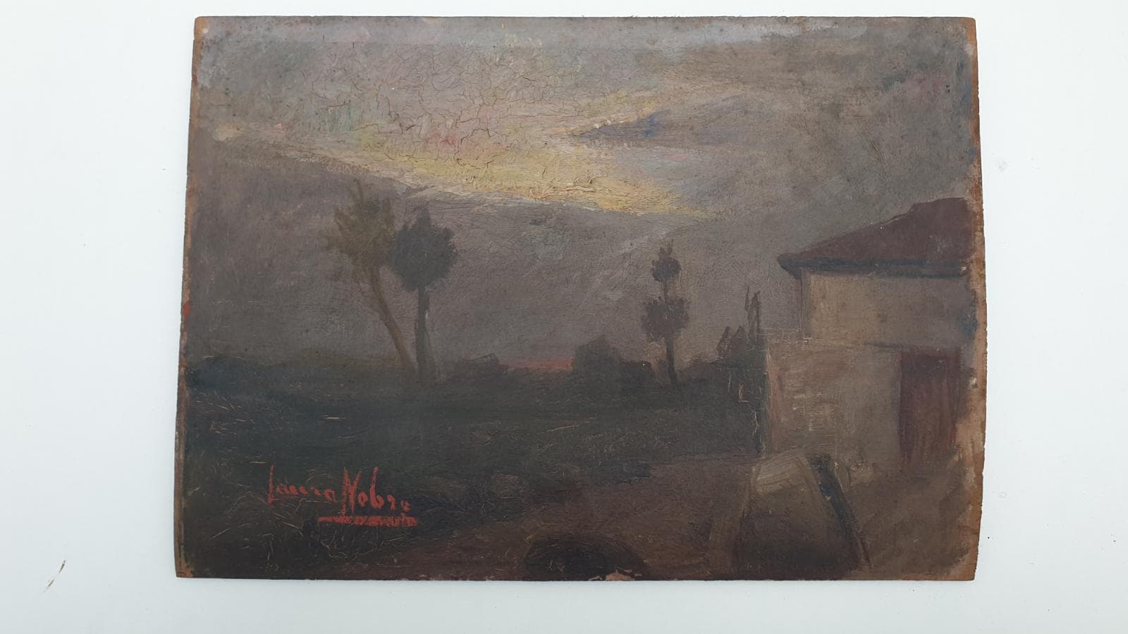 Óleo sobre madeira de “LAURA NOBRE”