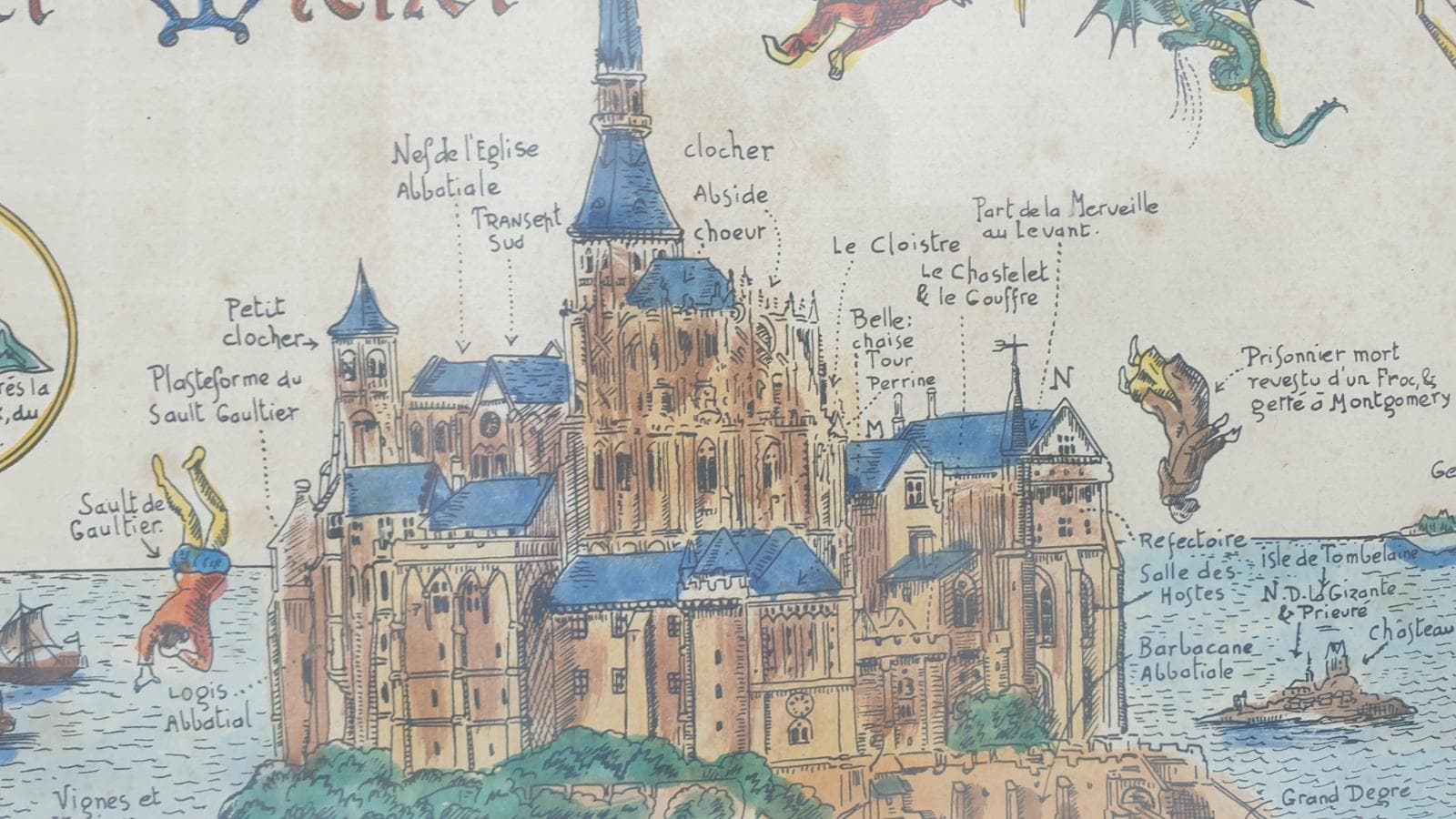 Quadro alusivo à construção do “MONT SAINT MICHELE” — imagem 2