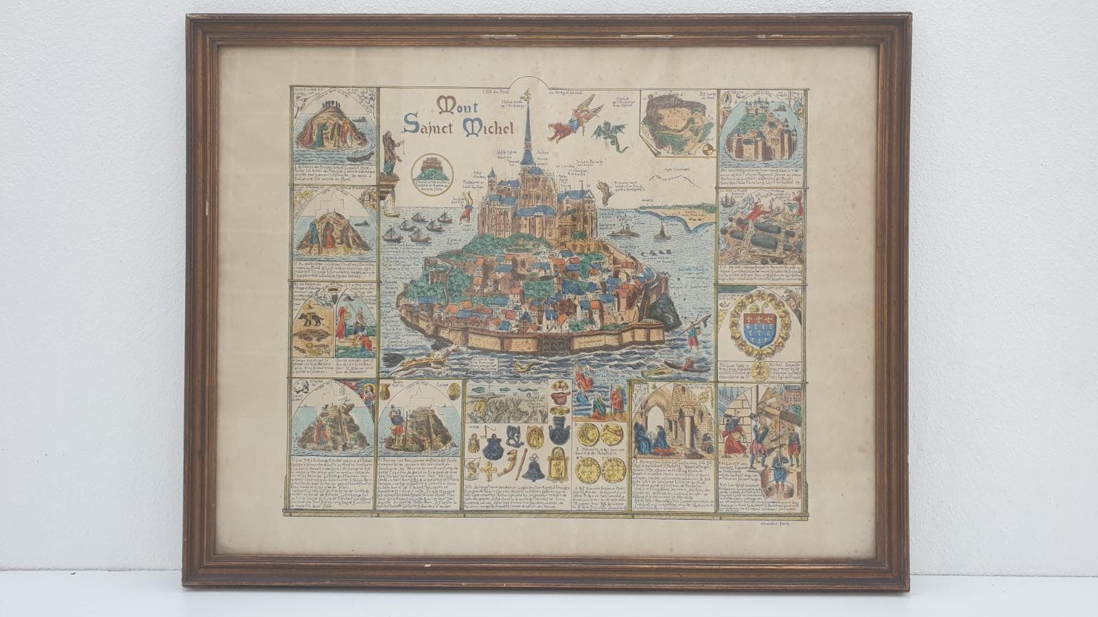 Quadro alusivo à construção do “MONT SAINT MICHELE” — imagem 1