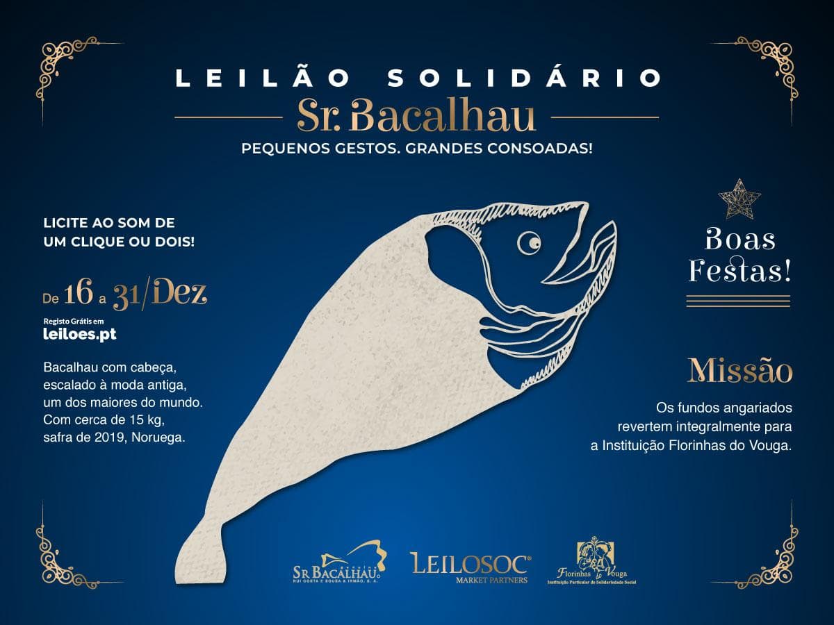 Leilão Solidário · Sr. Bacalhau