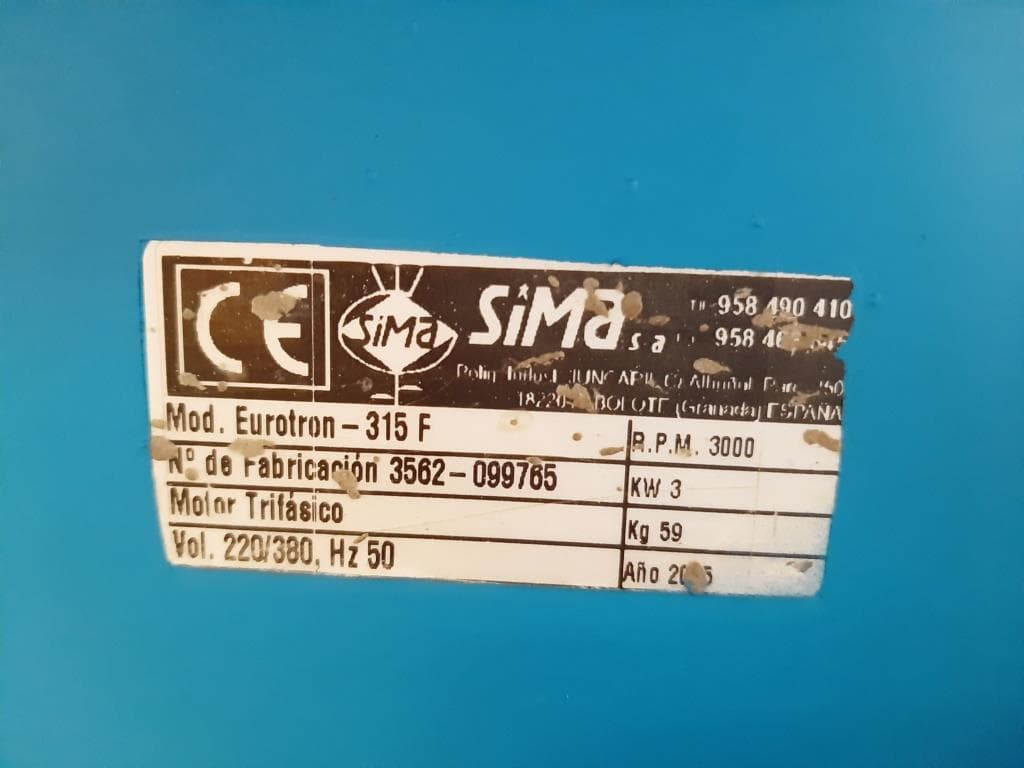 Serra de Mesa SIMA Eurotron - 315F · Paredes — imagem 6