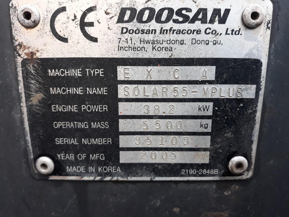 Miniexcavadora Orugas Doosan — imagem 7