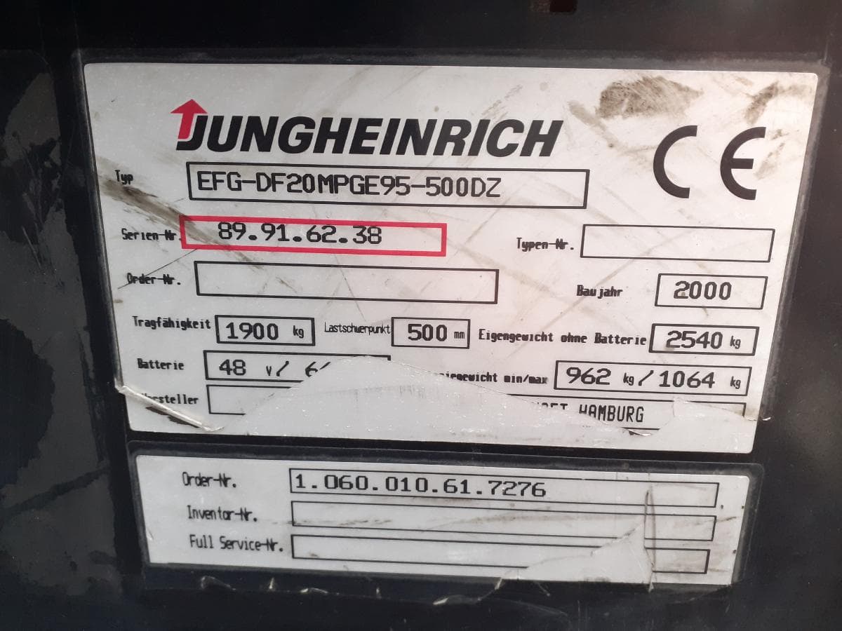 Empilhador elétrico Jungheirich EFG-DF20 — image 10