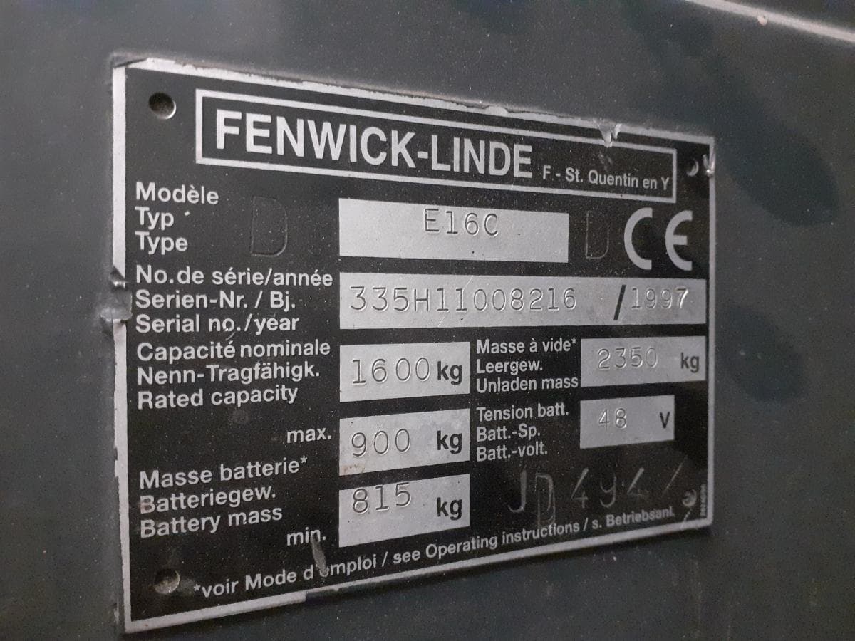 Empilhador Linde E16C · Ano 1997 — image 12