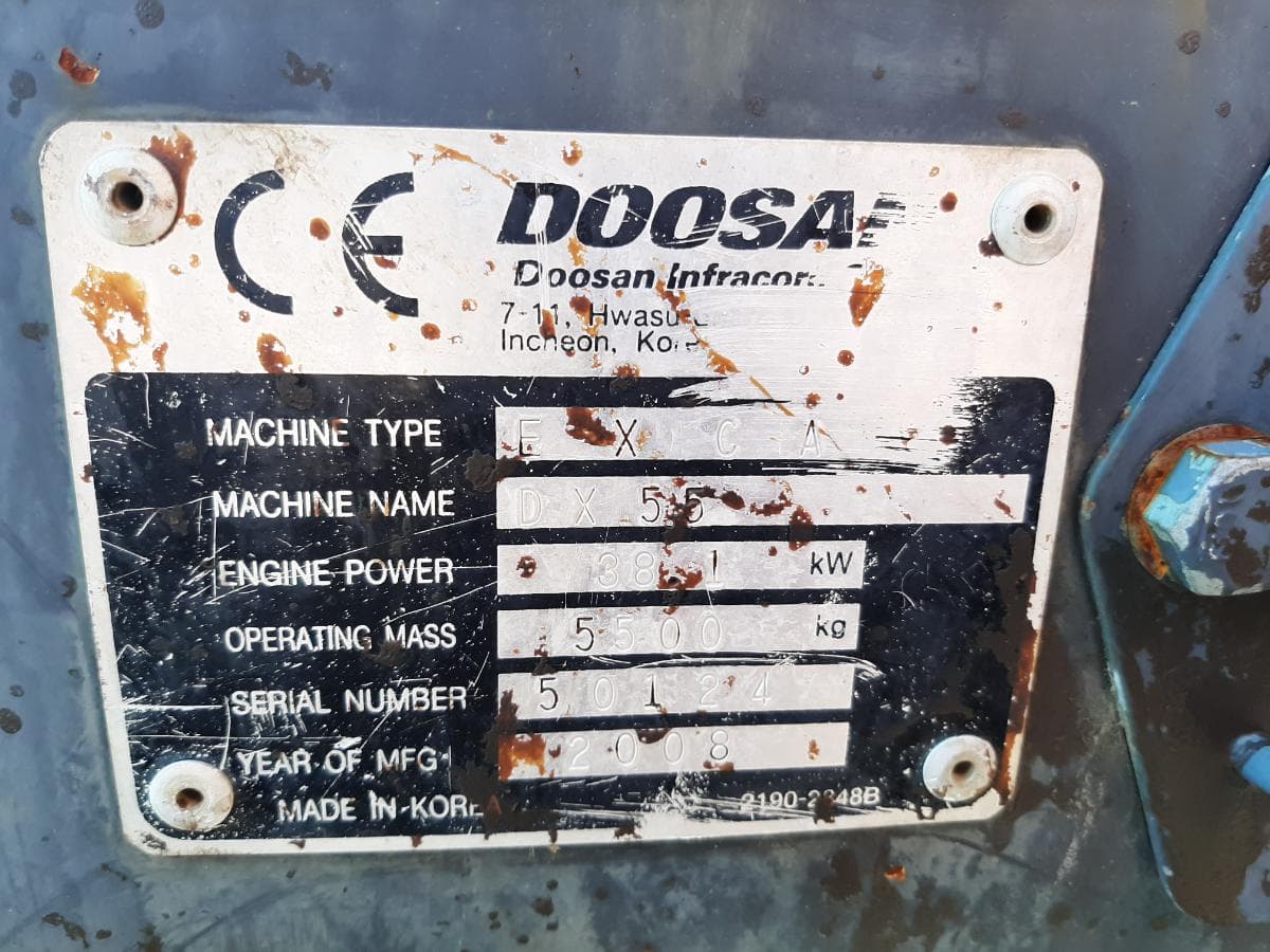 Mini Giratória Doosan DX55 · Ano 2008 — imagem 15