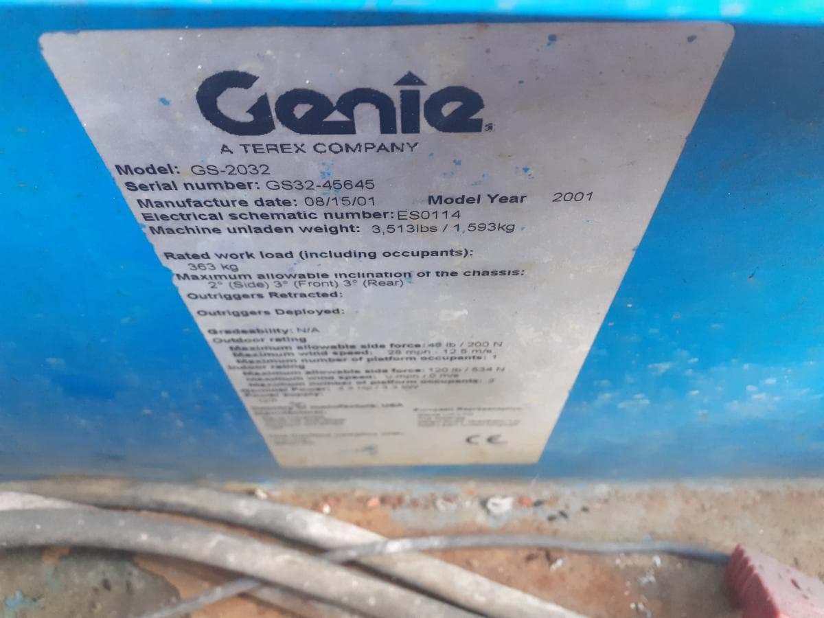 Plataforma Elevatória Genie 2032 — imagem 9