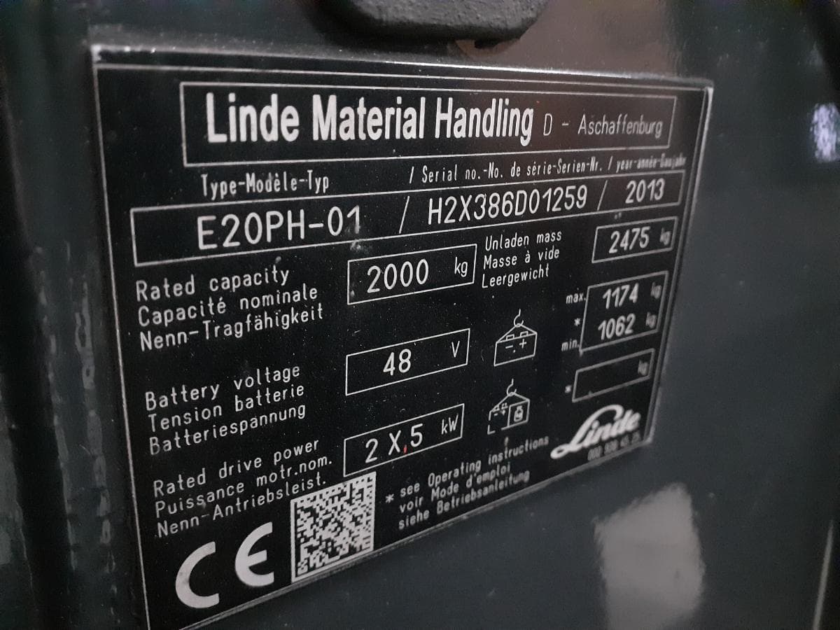 Empilhador Elétrico Linde E20PH — imagem 15