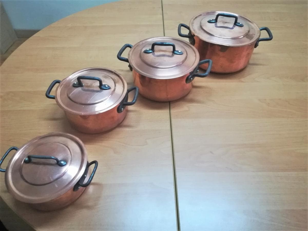 Tachos em cobre Vintage