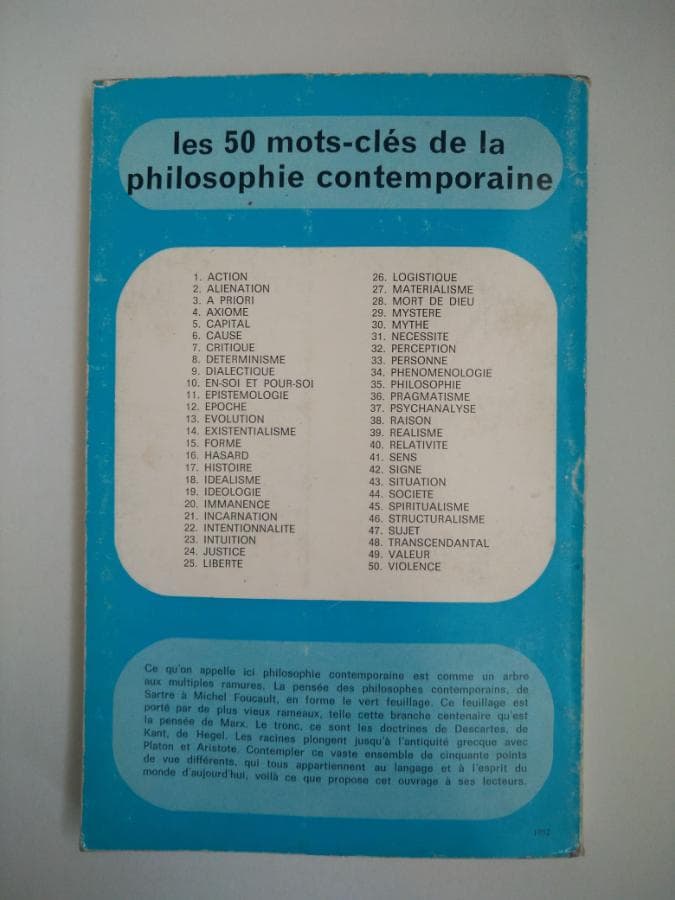 Les 50 Mots-clés de la Philosophie Contemporaine · Jacques Mantoy — imagem 3