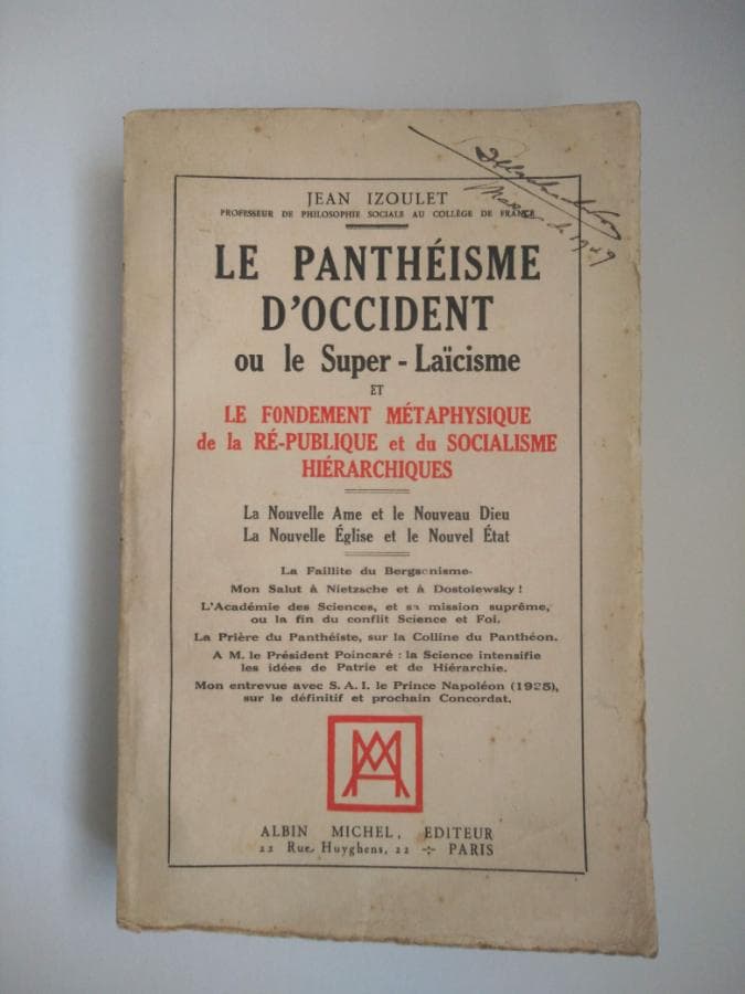 Le Panthéisme D'Occident