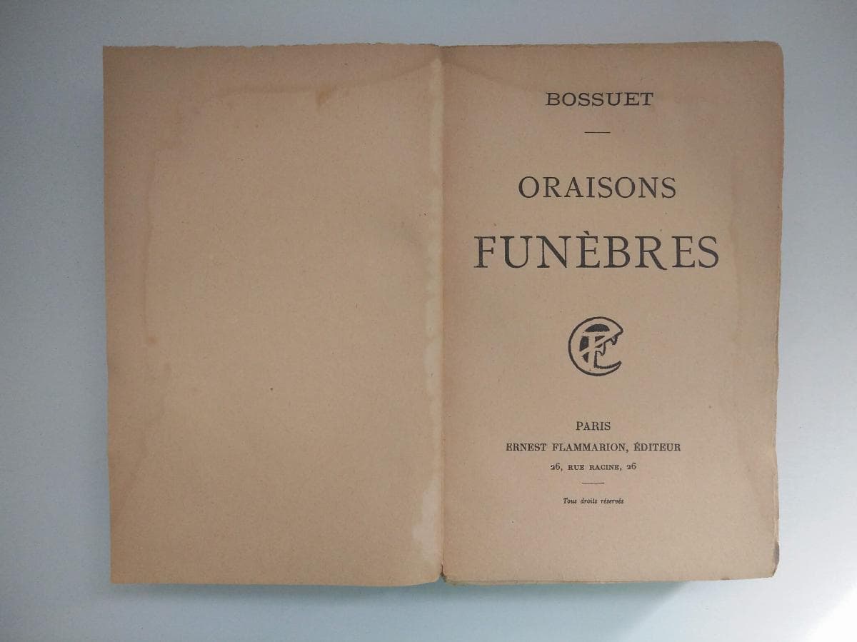 Oraisons Funèbres