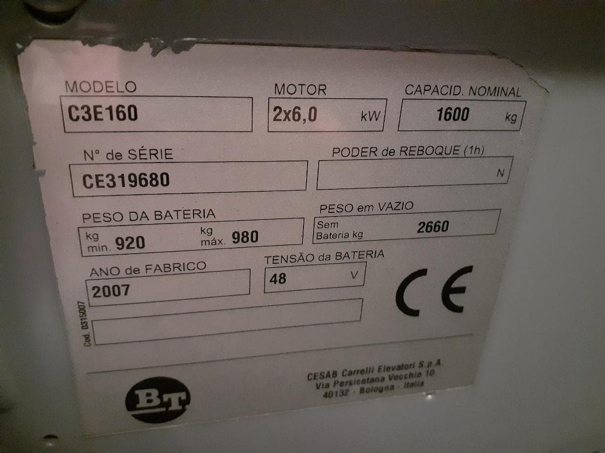 Empilhador BT Elétrico 1600KG — imagem 9