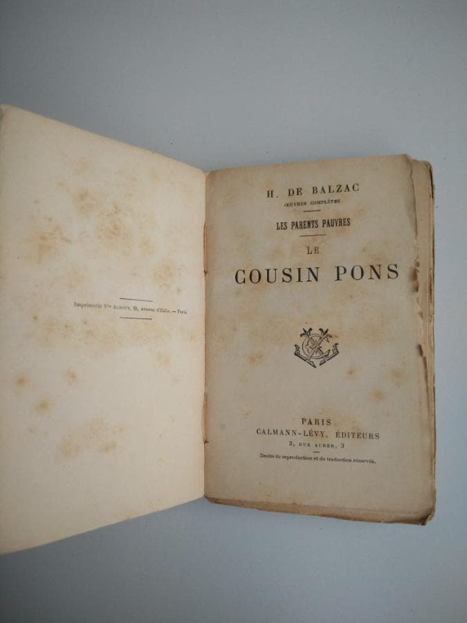 Le cousin Pons - Scènes de la vie parisienne