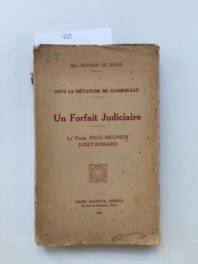 Un Forfait Judiciaire — imagen 1