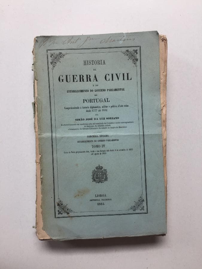 História da Guerra Civil - Tomo IV · Simão José da Luz Soriano