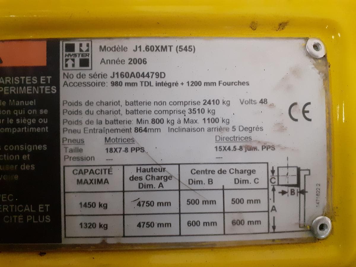 Empilhador Elétrico Hyster — imagem 10