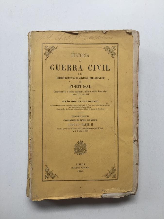 História da Guerra Civil - Tomo II - Parte II · Simão José da Luz Soriano — image 1