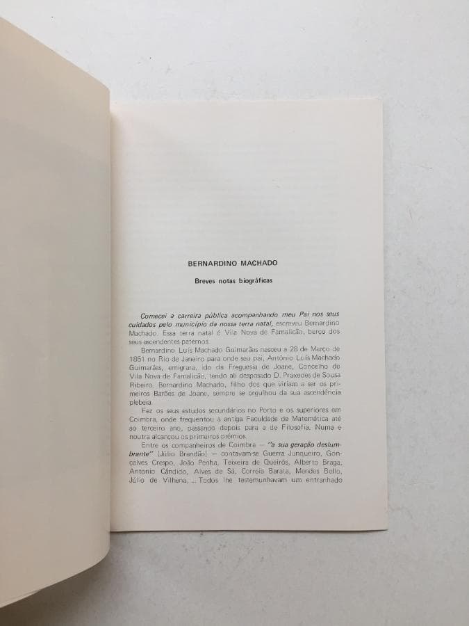 Bernardino Machado - Breves Notas Biográficas · Bernardino Machado — imagem 2