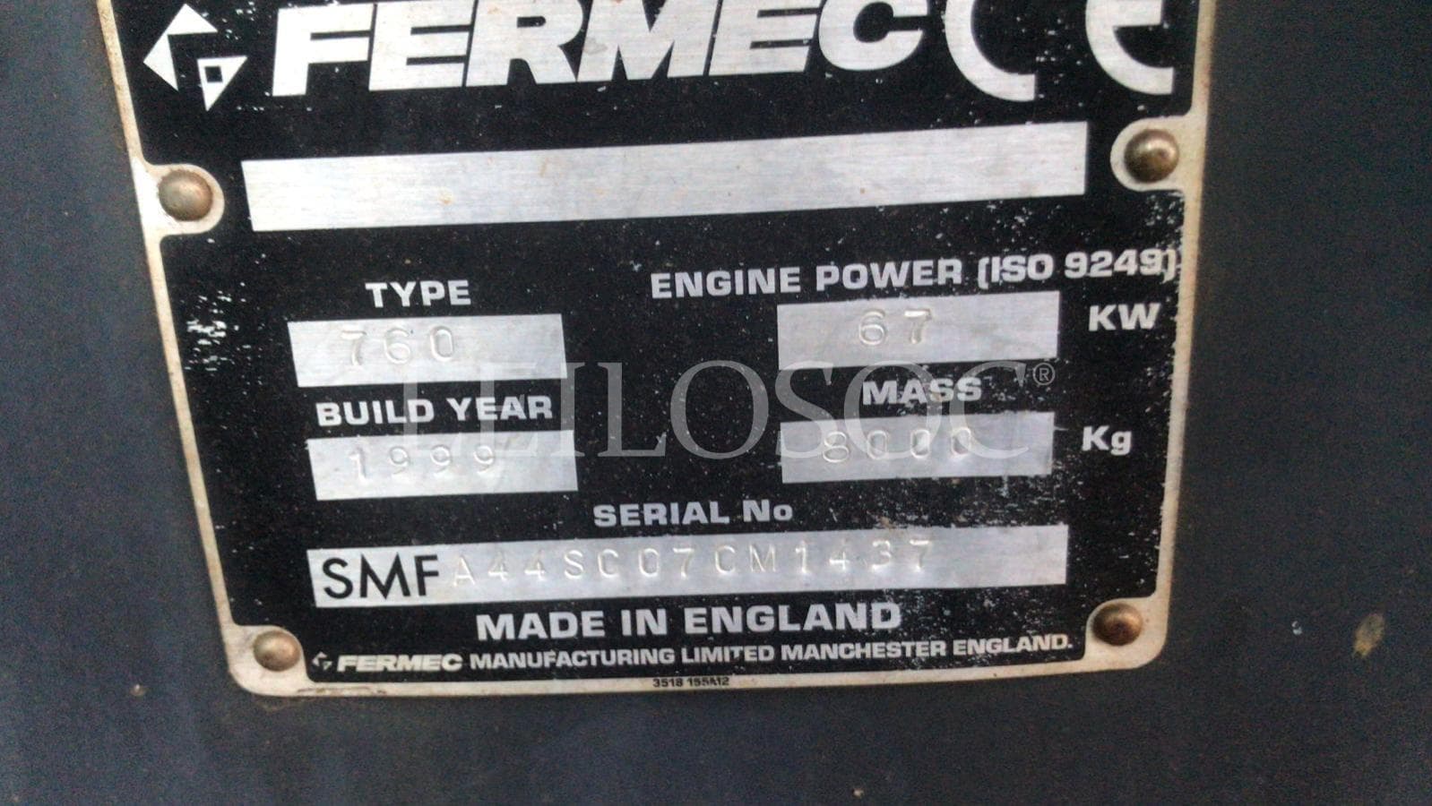 Rectro Excavadora Fermec 760 — image 17