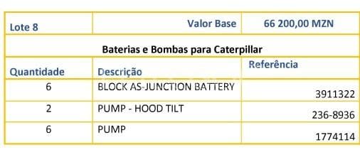 Baterias e Bombas para Caterpillar ·