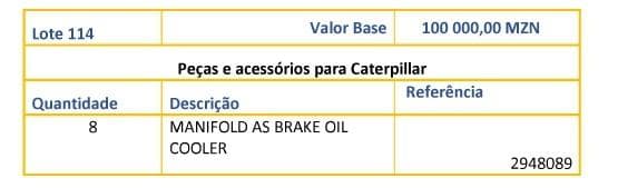 Piezas y accesorios para Caterpillar · — imagen 1