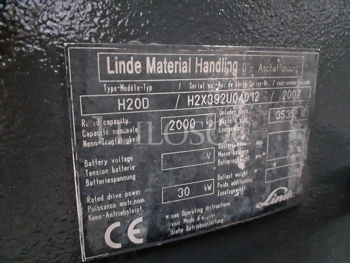 Empilhador Linde H20 D · Diesel · Ano 2007 — imagem 13