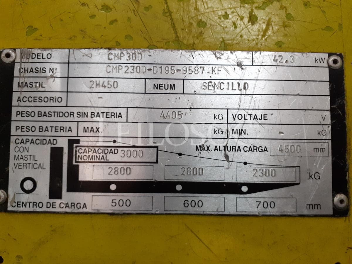 Empilhador Clark · 3000kg — imagem 12