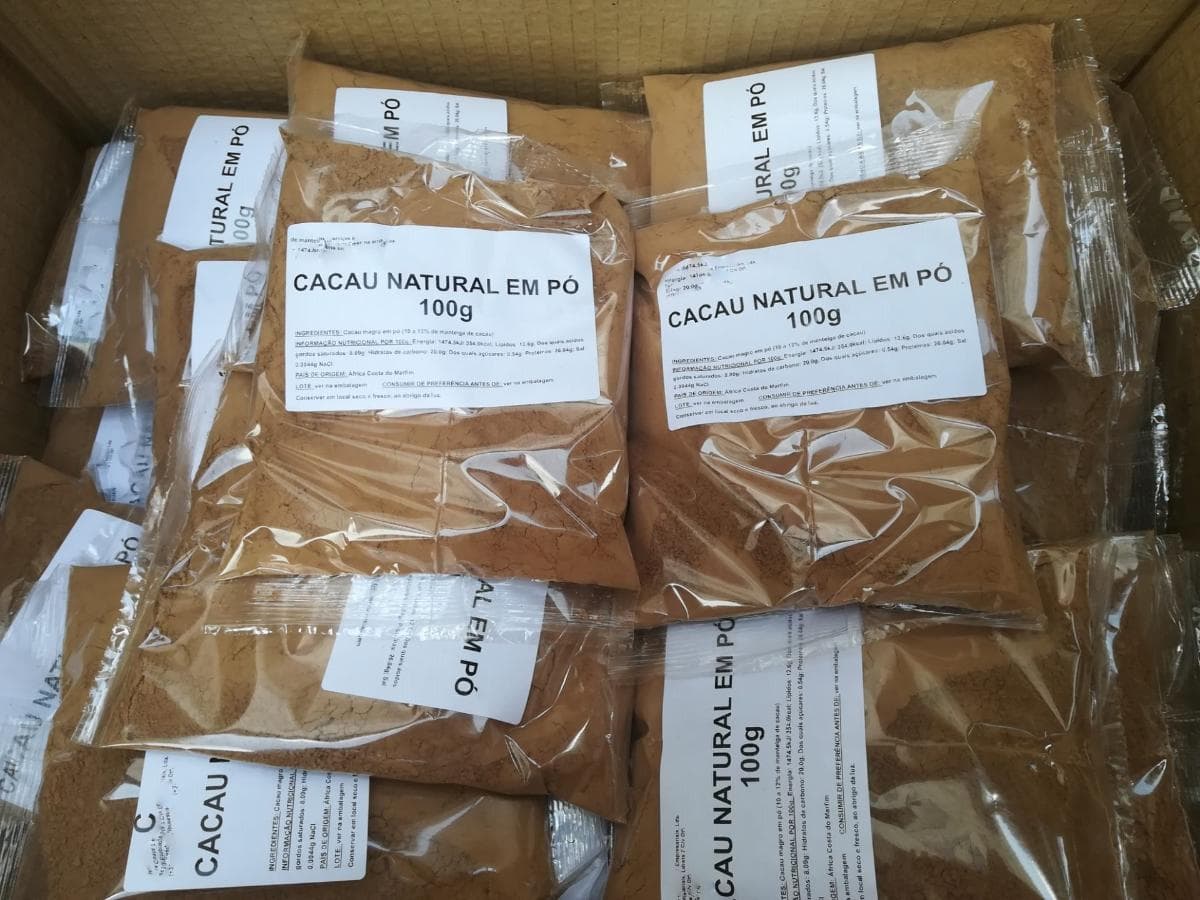 Saquetas · Cacau em pó