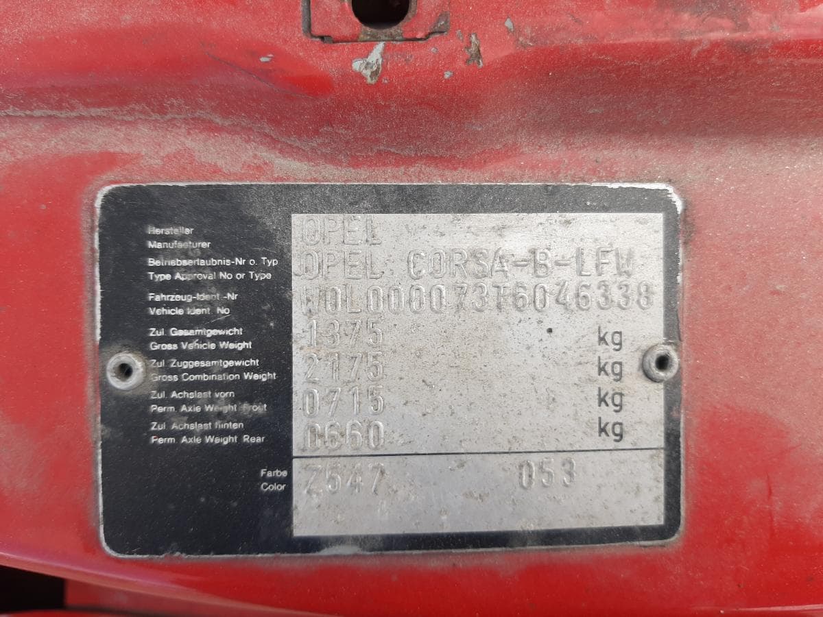 Opel Corsa B 1.5D · Ano 1995 — imagem 19