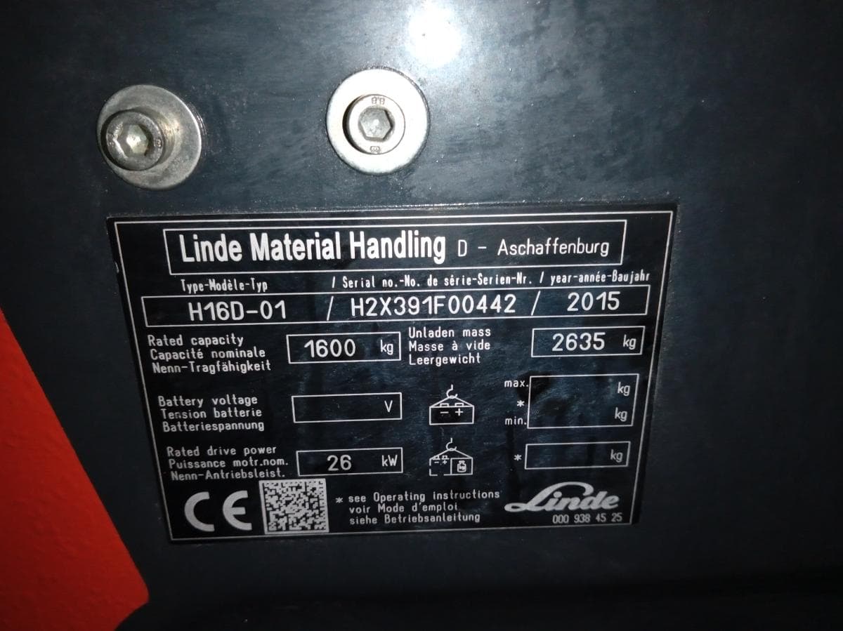 Empilhador Linde H16D · Ano 2015 — imagen 9