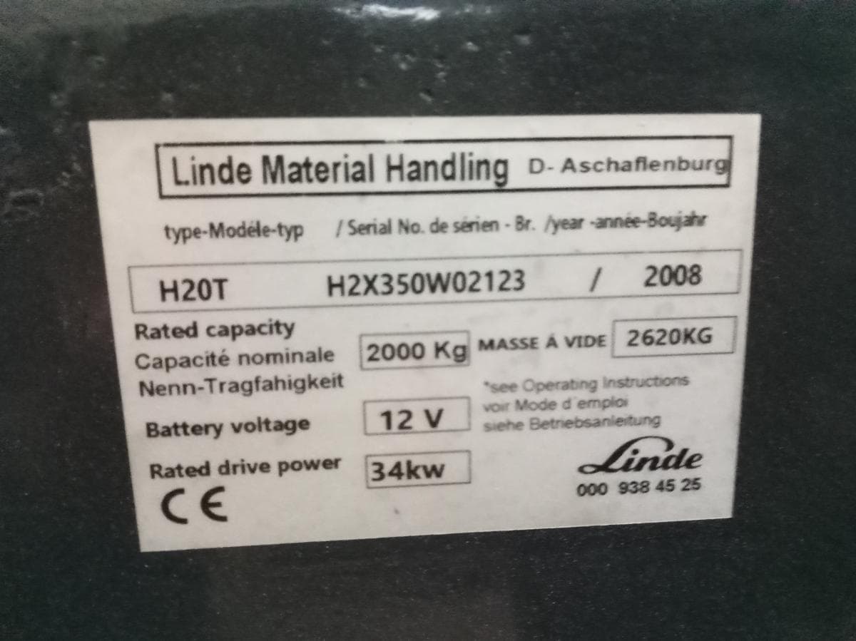 Empilhador Linde H20T · Ano 2008 — imagen 10
