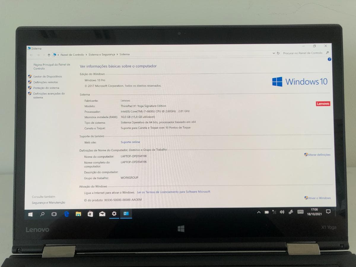 Portátil Lenovo ThinkPad X1 Yoga · — imagem 13