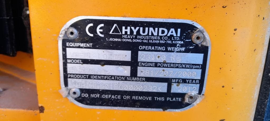 Pá Carregadora Hyundai 770-9 · Ano 2012 — imagem 12