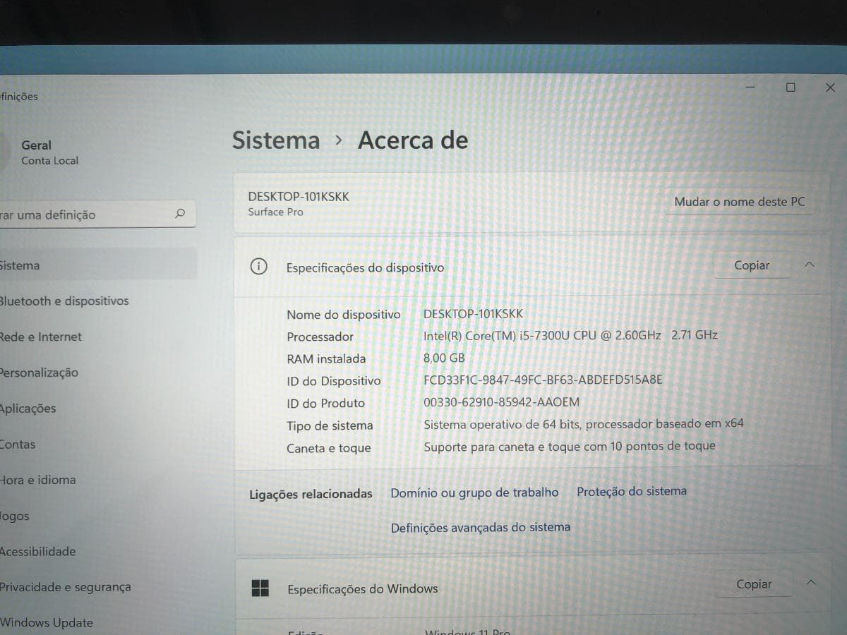 Portátil Microsoft Surface Pro 5 — imagem 14