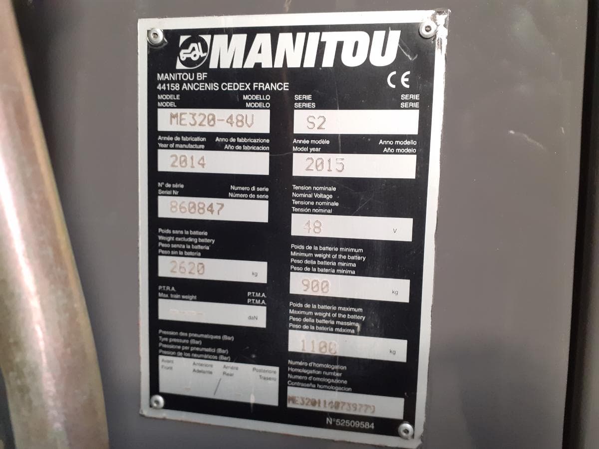 Empilhador Manitou 320 · Ano 2014 — imagen 12