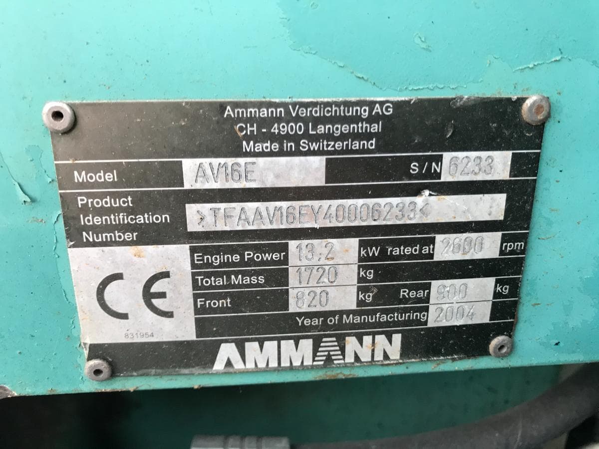 Cilindro Ammann AV16E — imagem 8