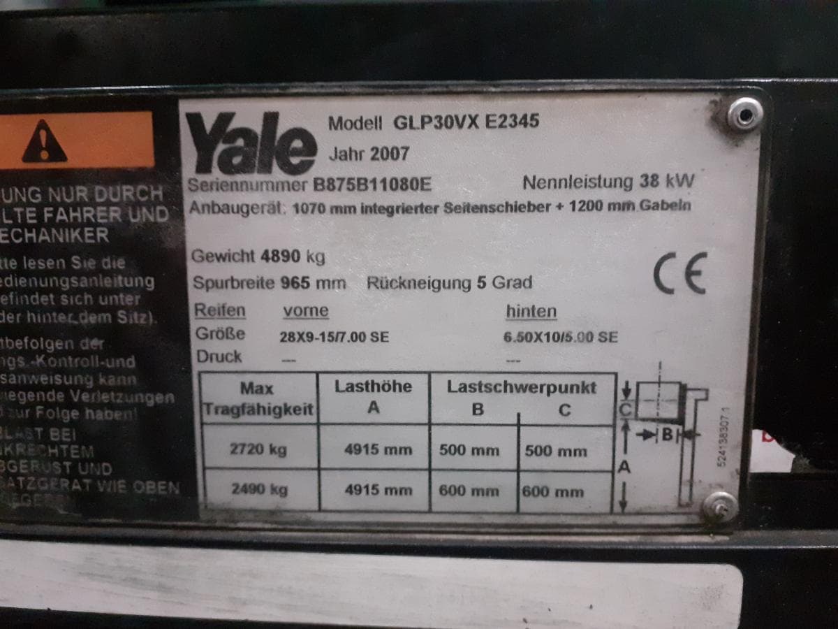 Empilhador Yale · Ano 2007 — imagen 11