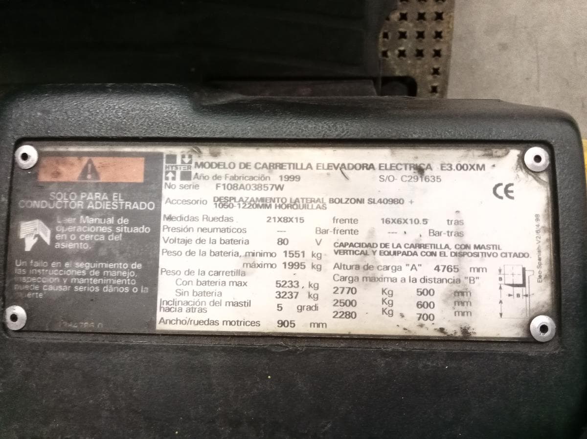 Empilhador Hyster E3.00XM — imagem 15